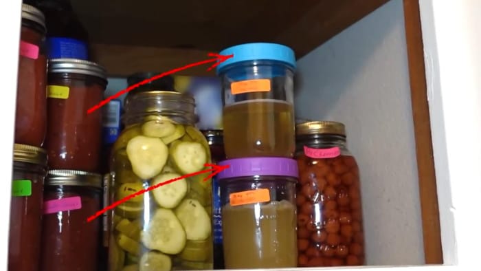 Apple Cider Vinegar Stored In Cupboard