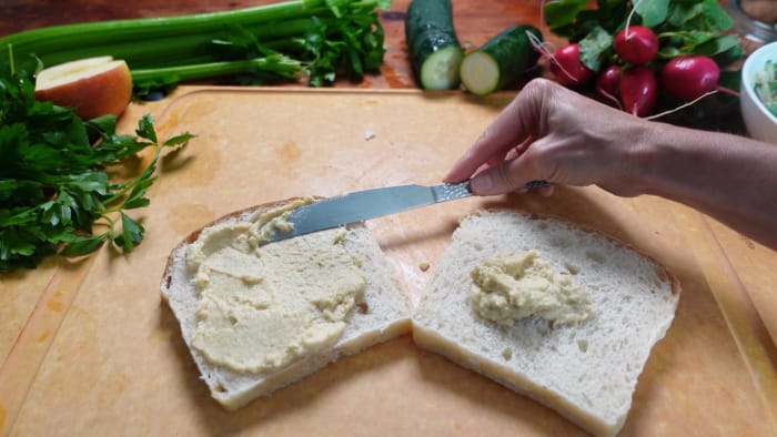 Fermented Hummus Sandwich spread