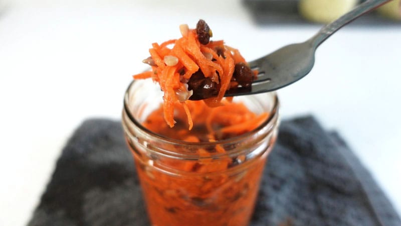 fermented carrot salad