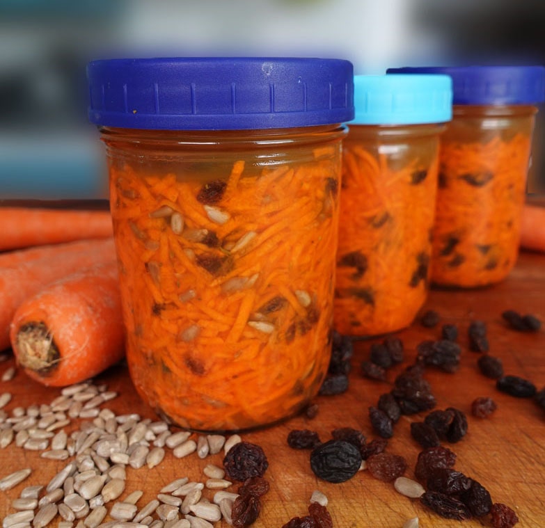 Fermented Carrot Salad with Raisins-image